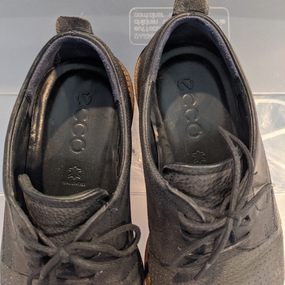 Ecco Jeremy perforated navy blue Oxford's size 41 - Picture 5 of 7